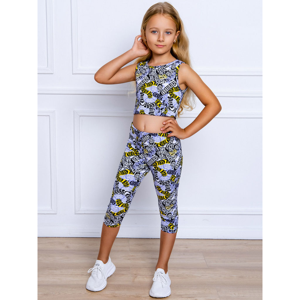 Комплект лосины 3/4 кулирка лайкра 7610104602 - Youlala фото 10