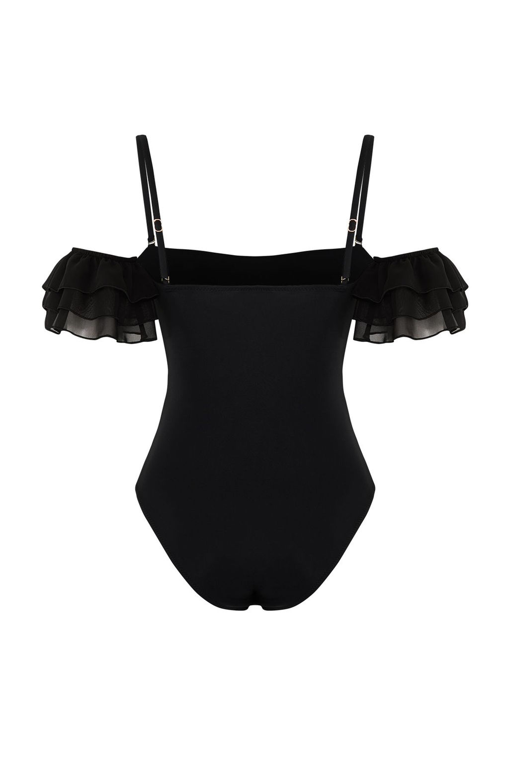 TRENDYOLMILLA Siyah Straplez F?rf?rl? Tak-C?kar Kollu Regular Mayo TBESS25MA00075 фото 7