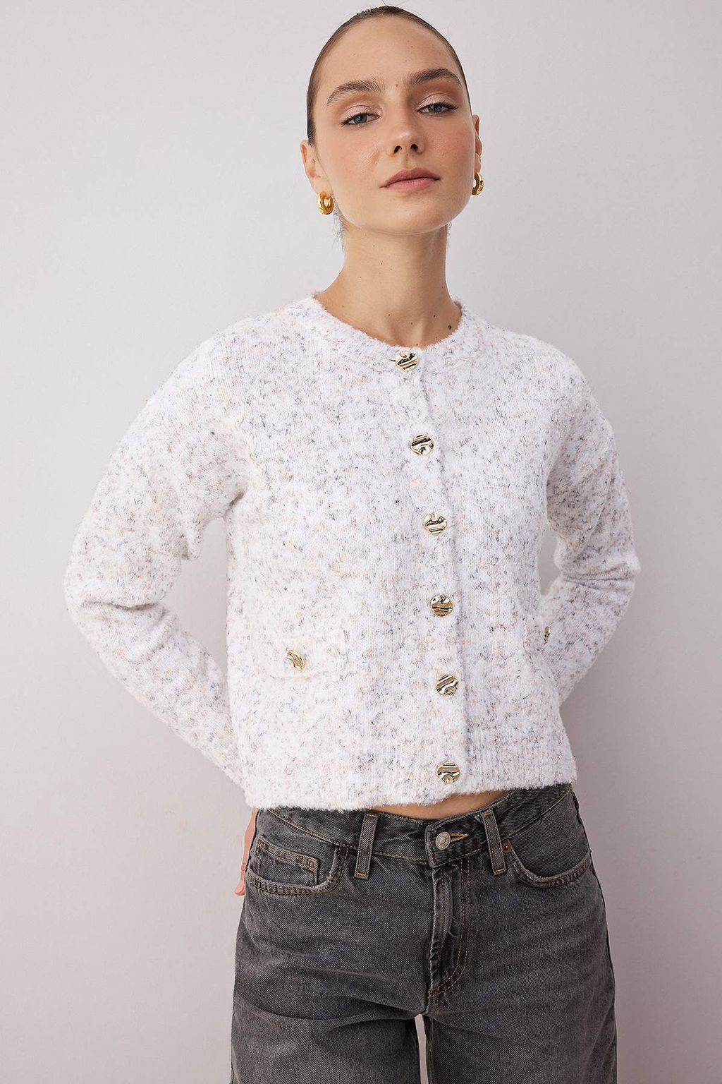 Ekru Yumusak Dokulu Triko H?rka TWOAW26HI00235 - Trendyolmilla фото 2