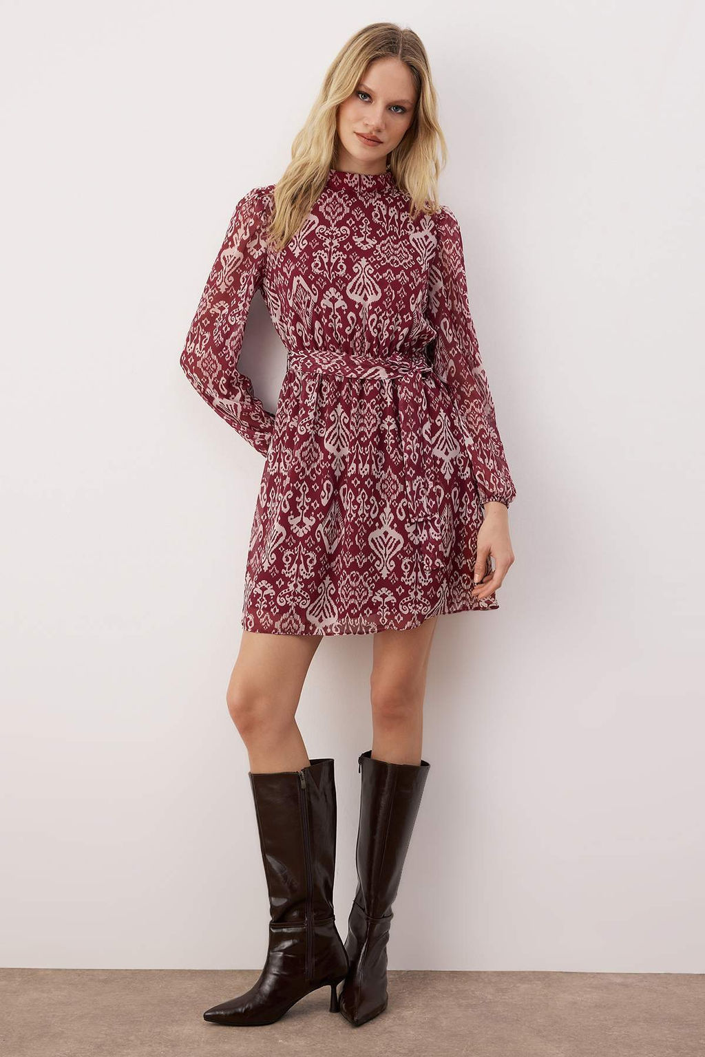 TRENDYOLMILLA Siyah Etnik Dokuma K?sl?k Elbise TWOAW24EL00665  фото 11