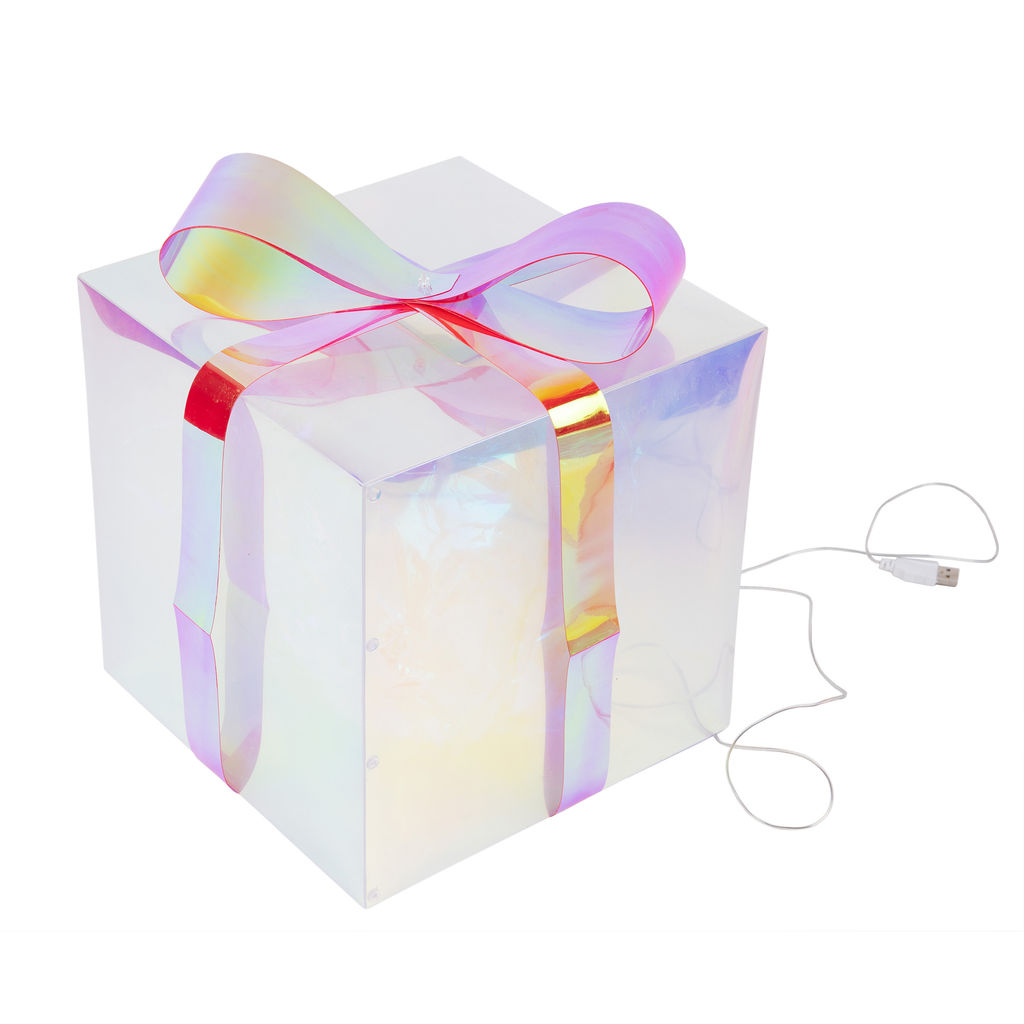 ULD-R509 USB GIFTBOX SET Светильник декоративный Коробки с подарками, с USB проводом. Набор из 3штук. 300 светодиодов. Белый свет. Цвет корпуса радужный. TM Uniel - Volpe фото 4