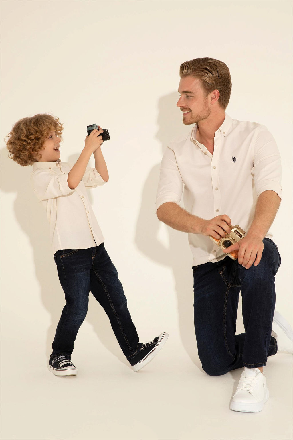 Мужская базовая рубашка с длинным рукавом Stone - U.s. polo assn фото 8