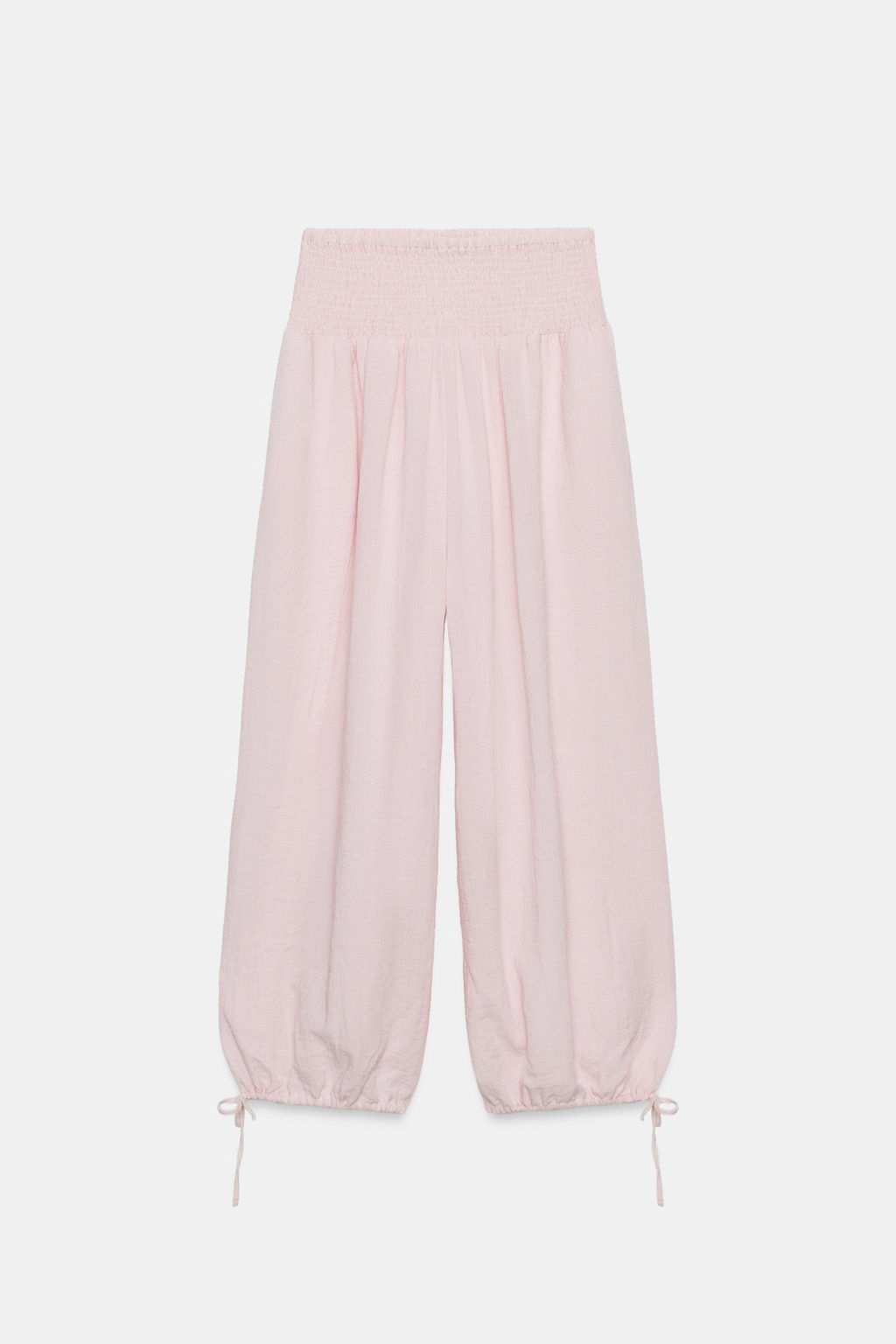 PANTAL?N BAGGY CINTURA EL?STICA / Rosa claro - Zara фото 7