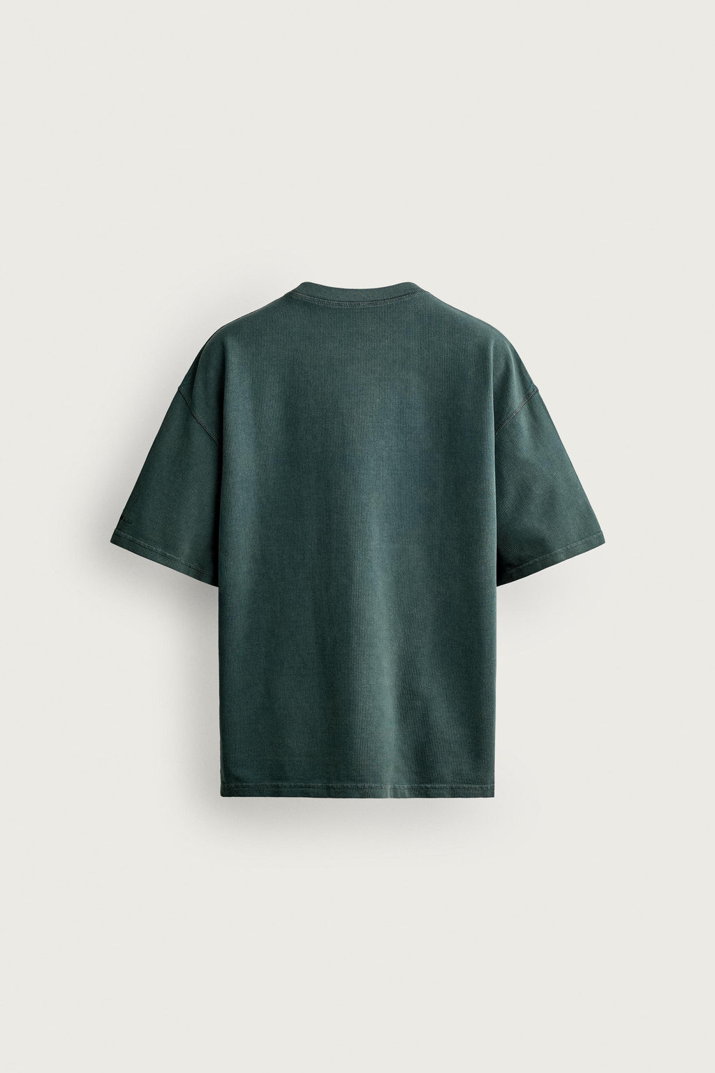 CAMISETA LAVADA ESTRUCTURA WAFFLE / Verde - Zara фото 10