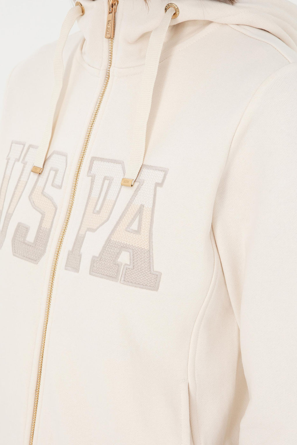 Женский кремовый базовый свитшот Неожиданная скидка в корзине - U.s. polo assn фото 7