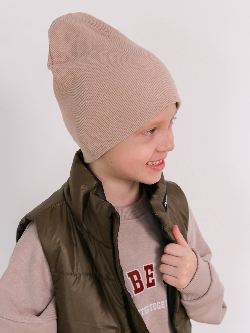 Шапка INZIBE, какао  фото 4