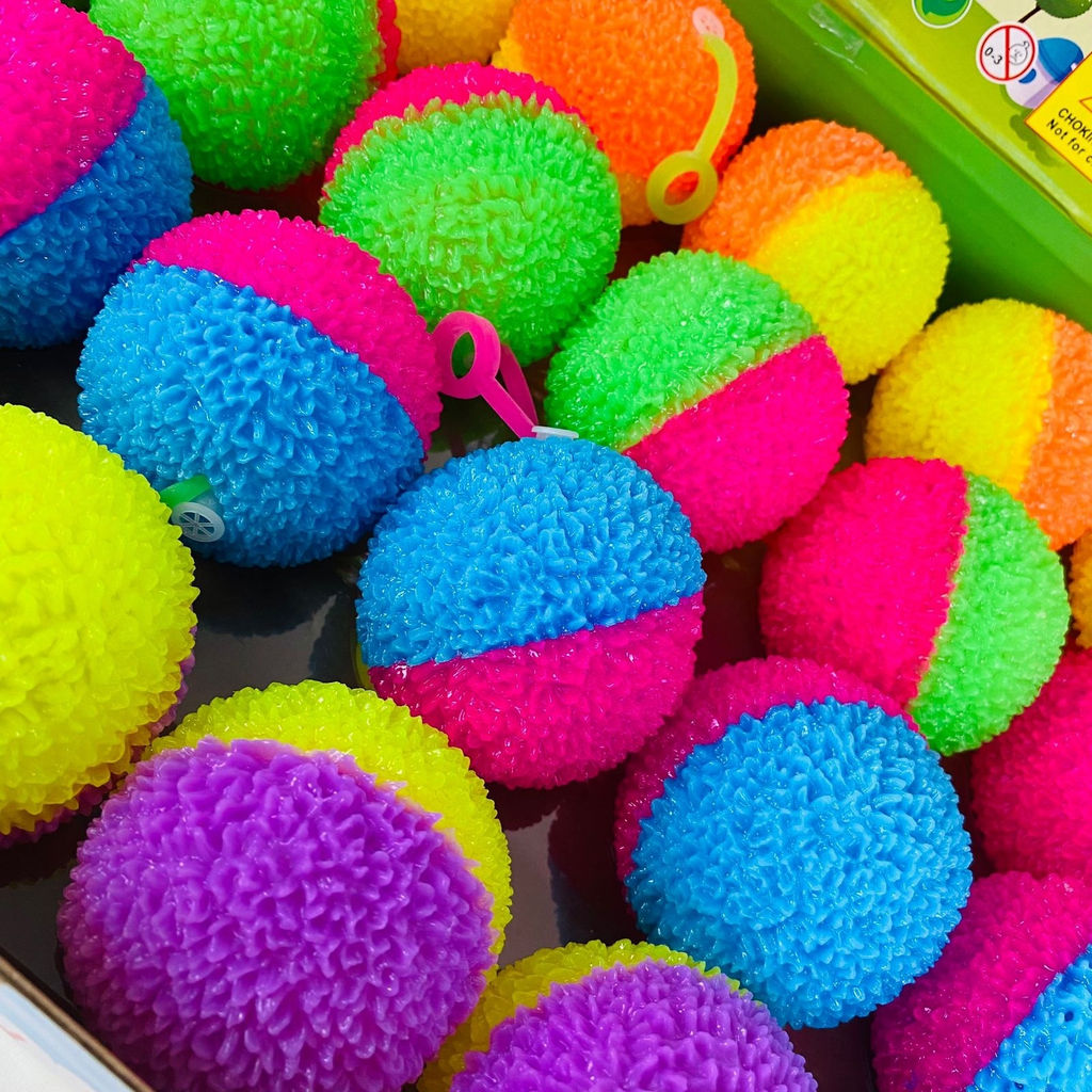 Мякиш Мячики на резинках Flash Candy Ball 24 шт. в уп (65 mm) - Storyland фото 2