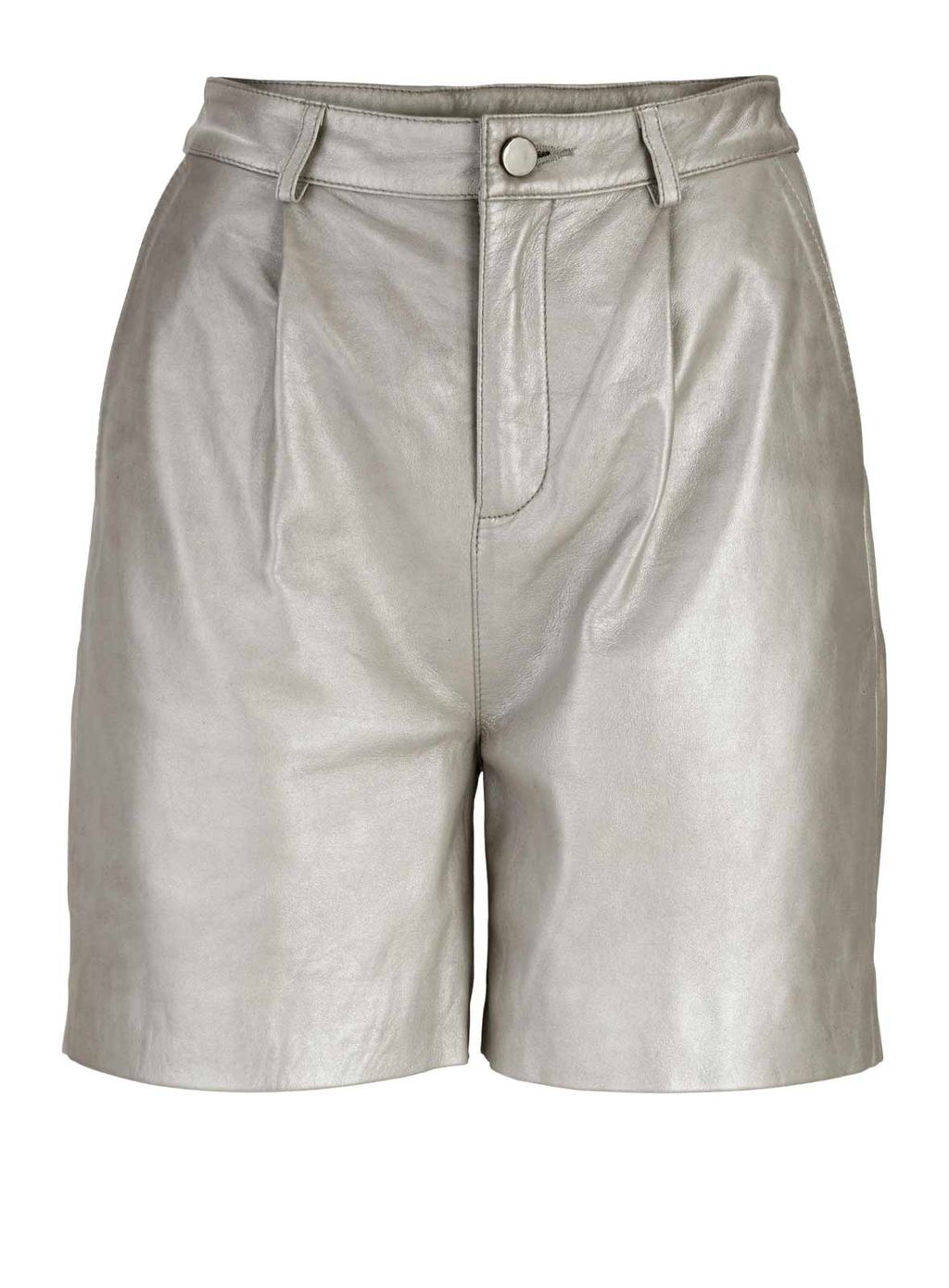 Кожаные шорты, серые - Heine фото 2