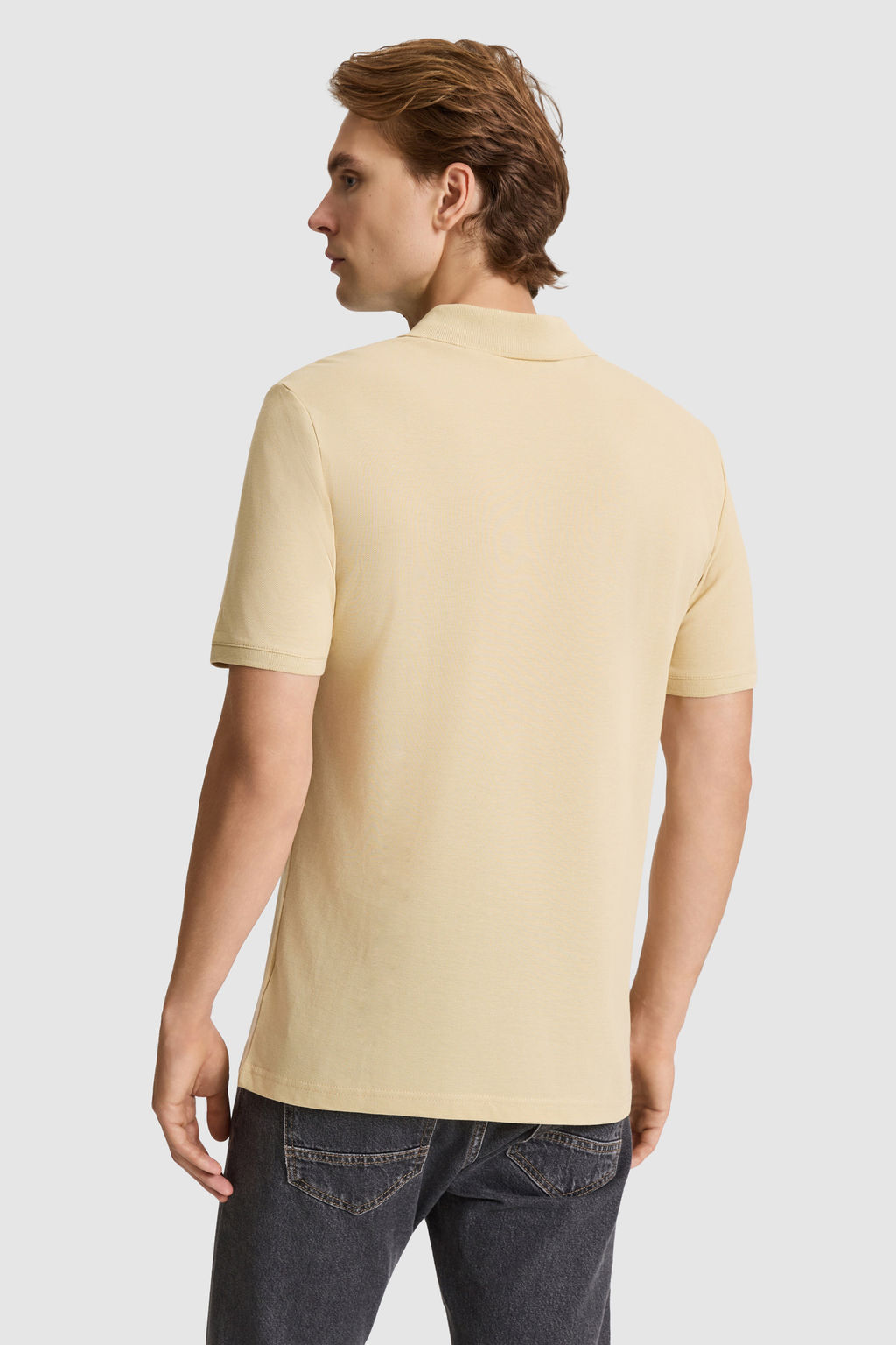 Erkek Bej Regular Fit Polo Yaka Ti__rt - U.s. polo assn фото 3