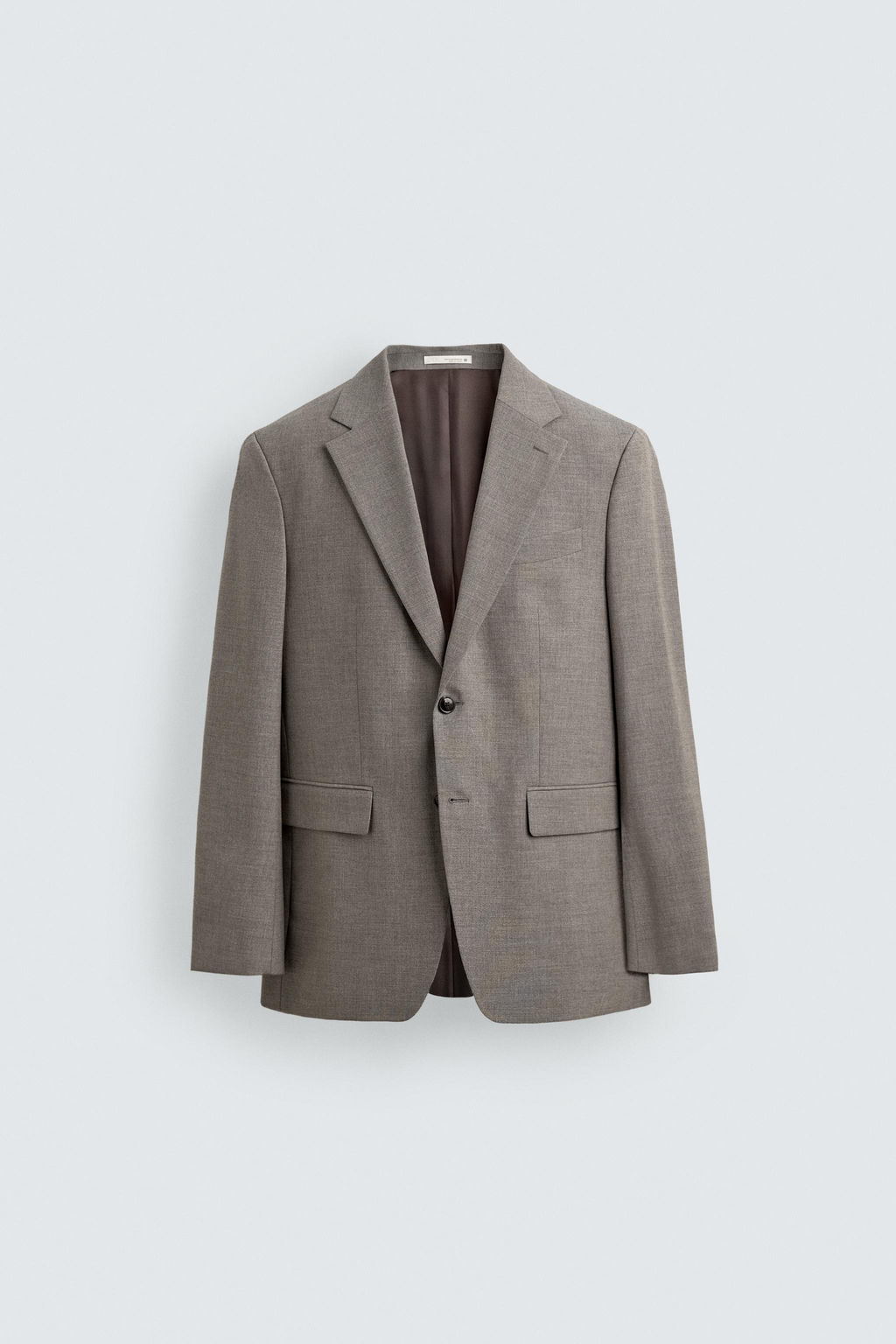 BLAZER REGULAR FIT TRAJE ESTRUCTURA / Beige - Zara фото 8