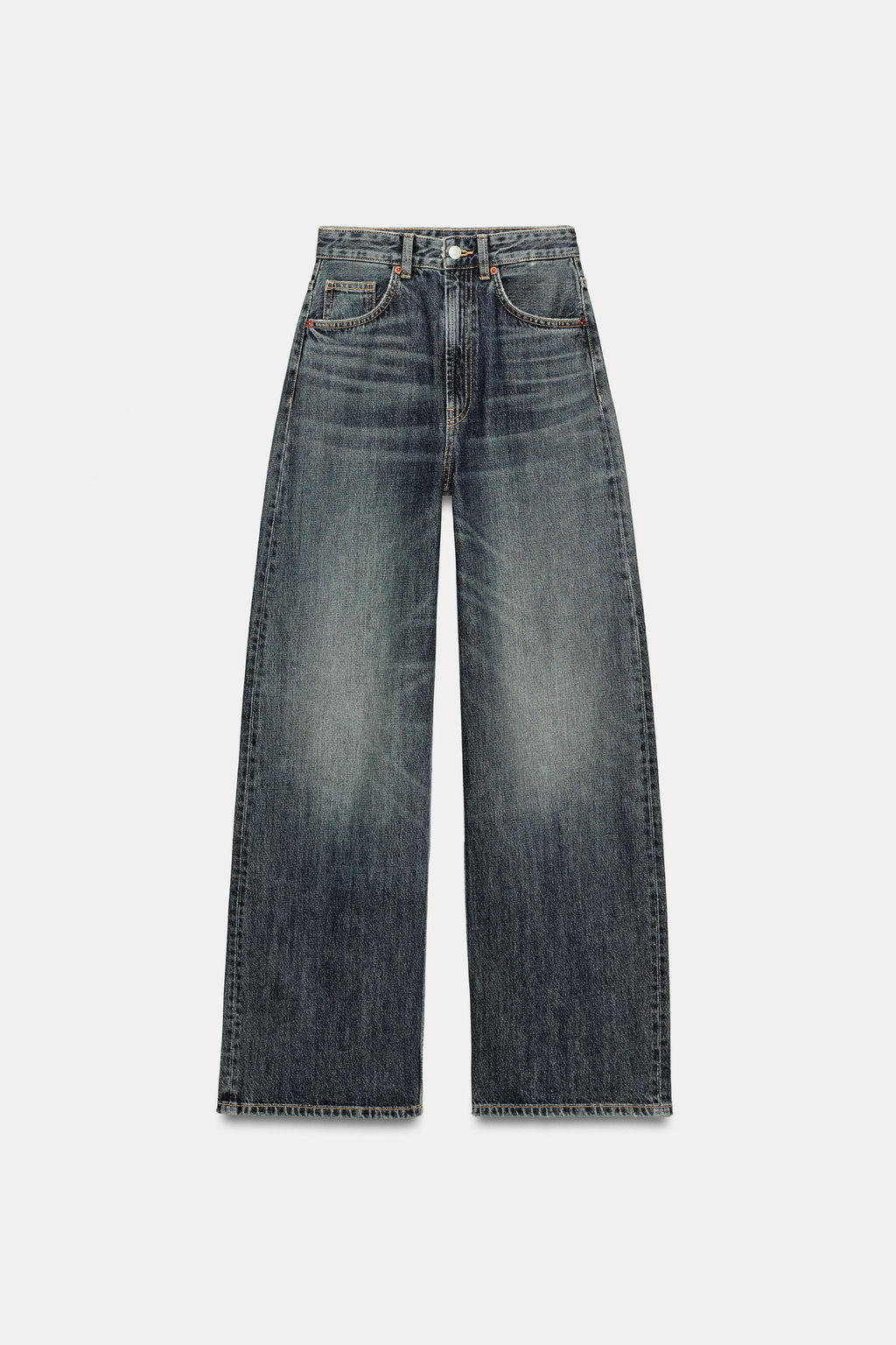 TRF EXTRA WIDE-LEG HIGH-WAIST JEANS - Zara фото 6