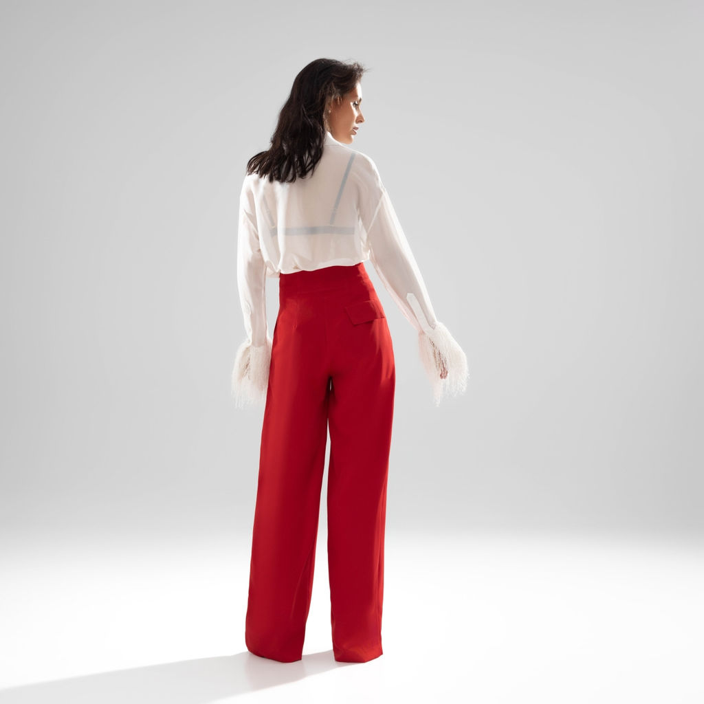 Брюки, Lifestyle (рэд, с поясом)