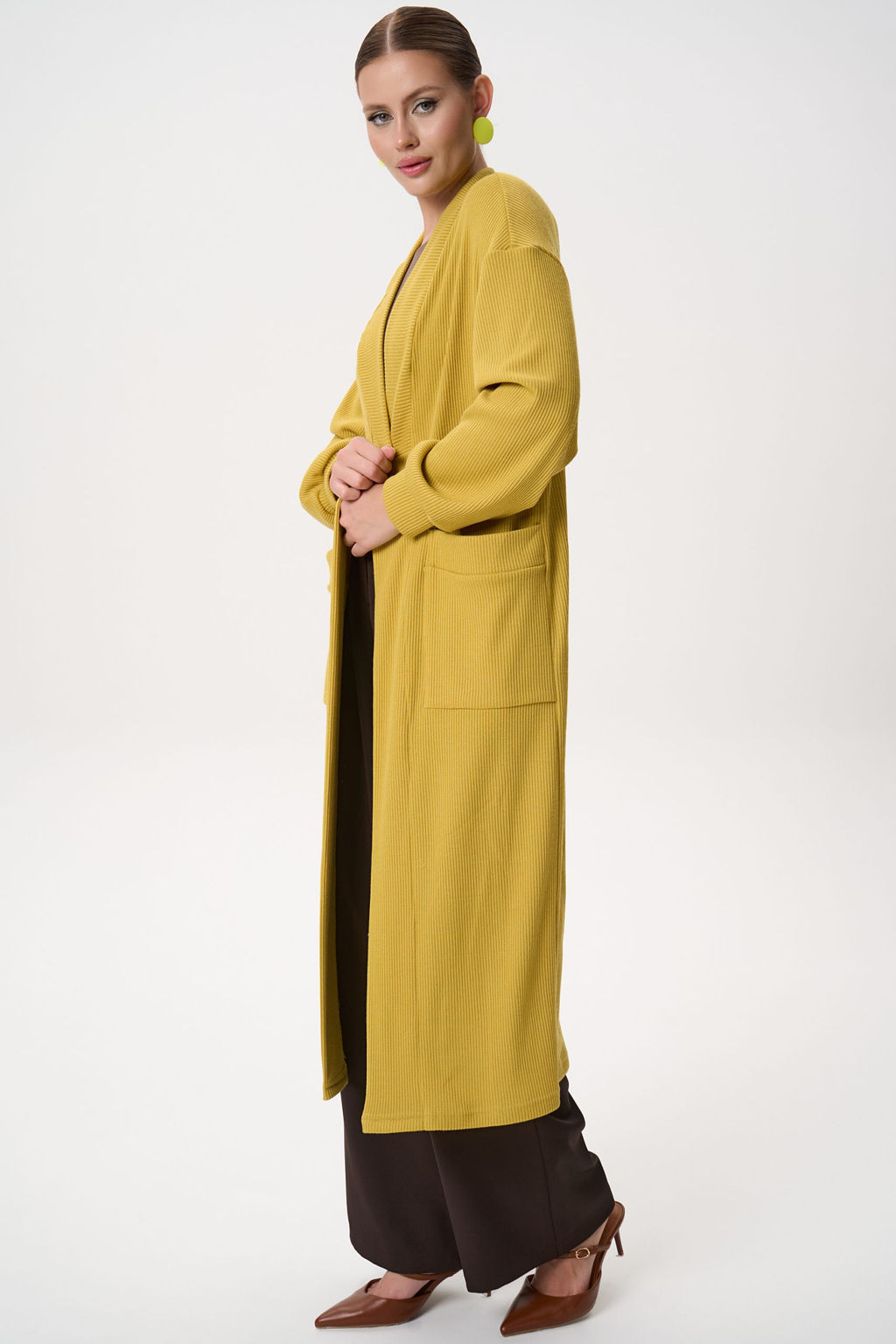 Кардиган Катрис (горчичный) - Эльза фото 17