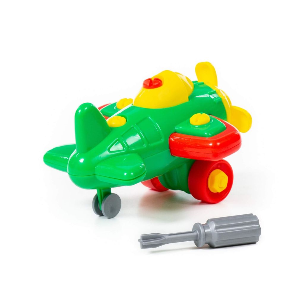 Конструктор-транспорт Самолёт (19 элементов) (в пакете) - Полесье фото 8