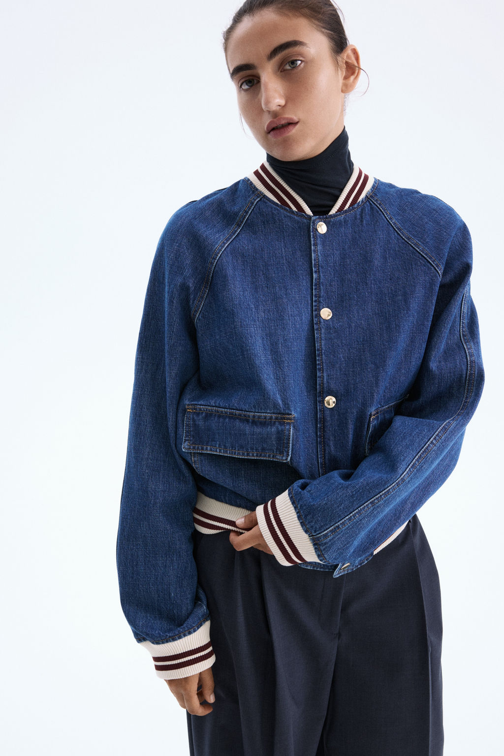 Cazadora bomber en denim - H&m фото 6