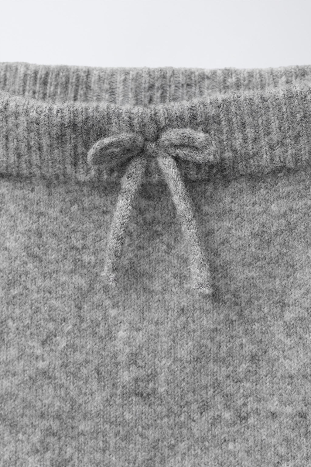 KNIT SKIRT WITH CROCHET TRIMS