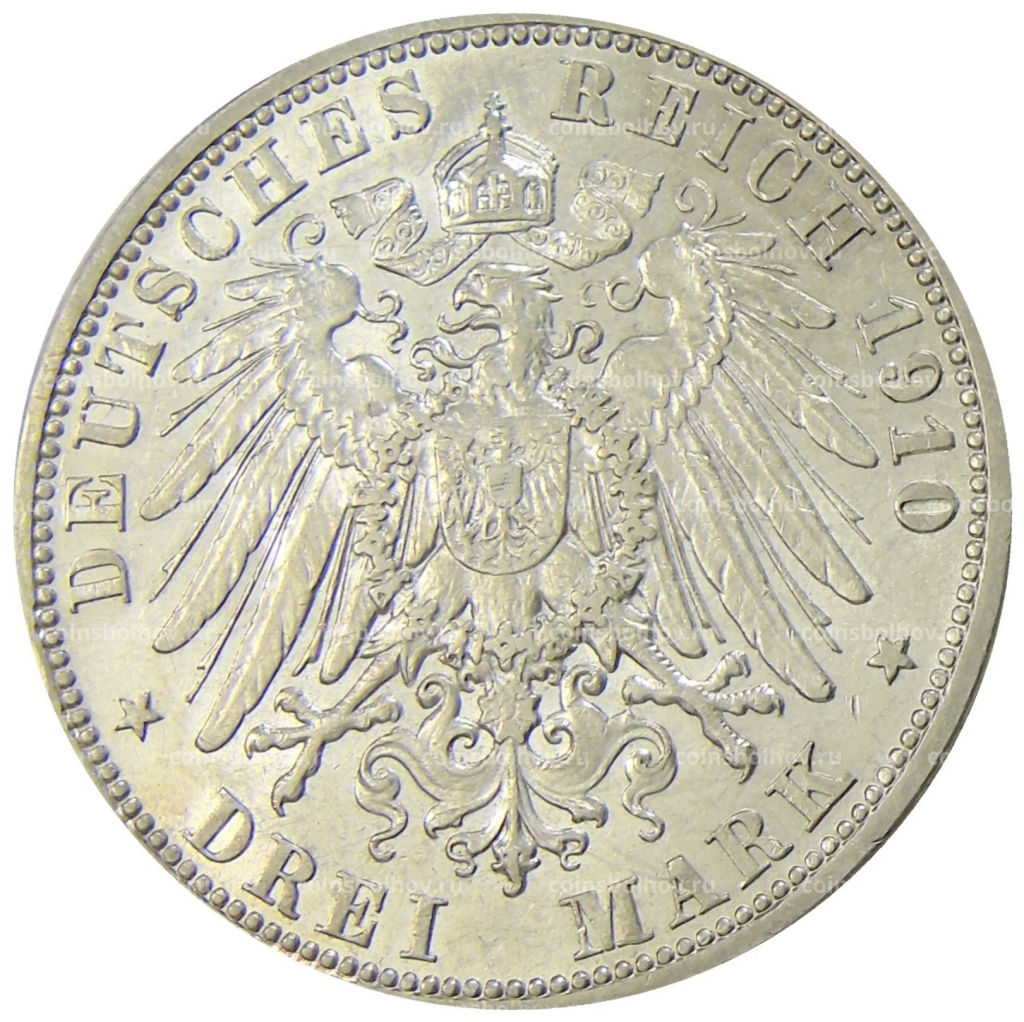 3 марки 1910 года A Германия (Гессен)