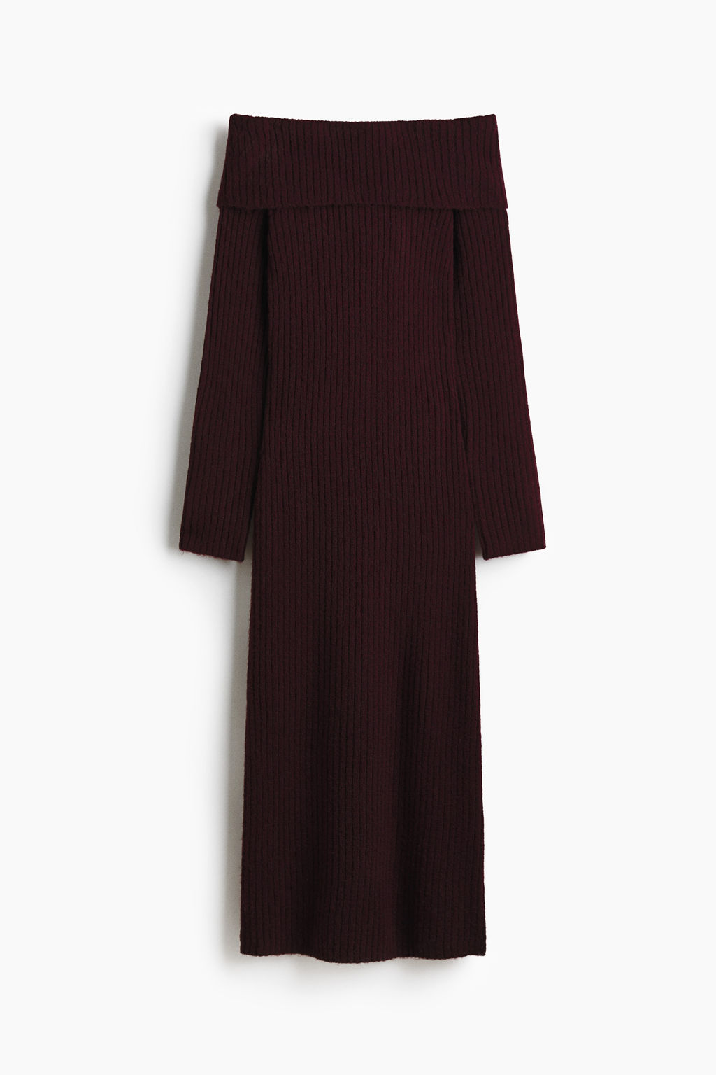 Vestido off-the-shoulder en punto de canal? - H&m фото 2