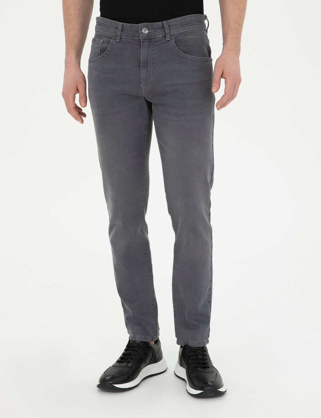 Gri Slim Fit Jean Pantolon