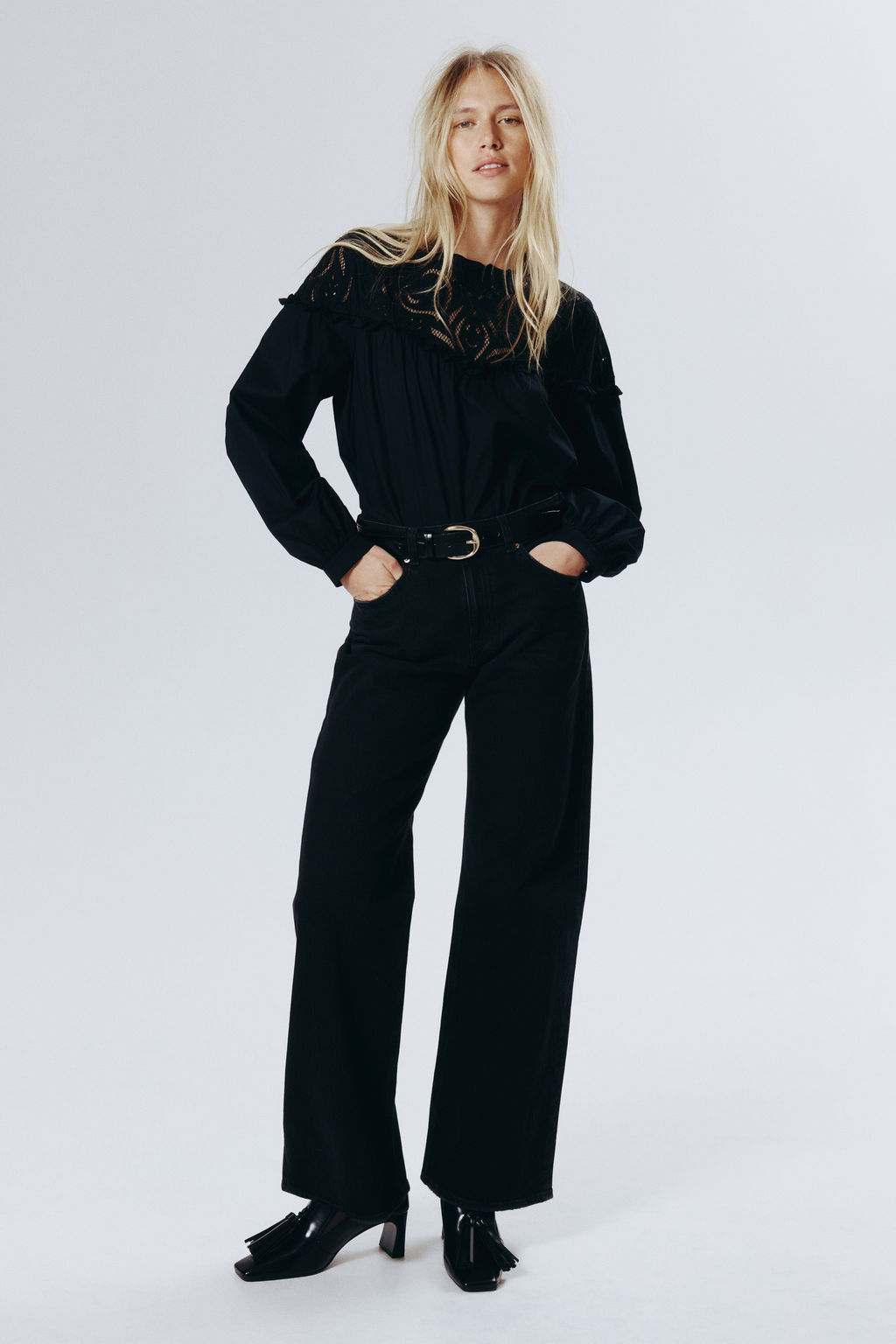Blusa con bordado ingl?s - H&m фото 3