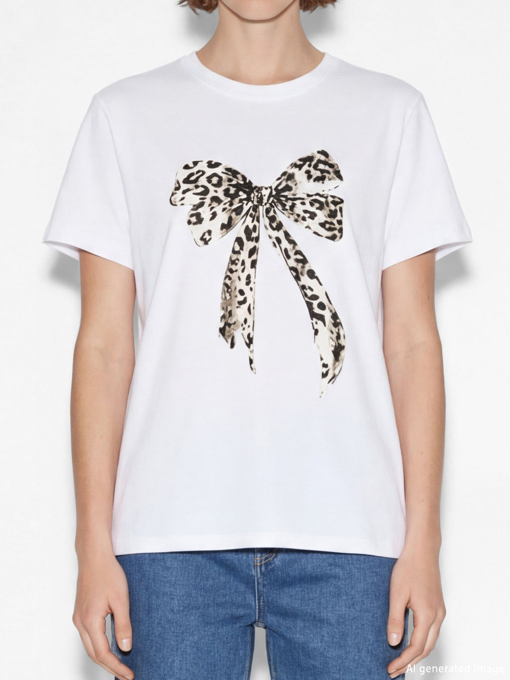 Leoparl? Fiyonk Bask?l? Kad?n Ti??rt