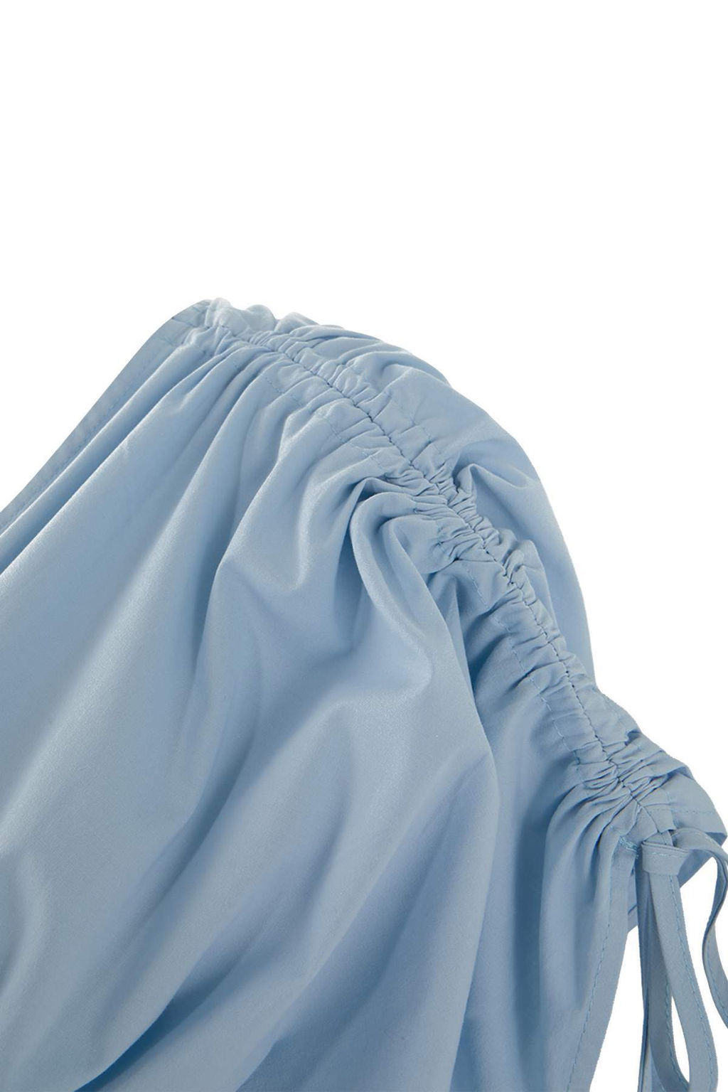 Ac?k Mavi 3 Boyutlu Cicek Detayl? Poplin S?k Abiye Gece Mezuniyet Elbisesi TPRSS24EL00282