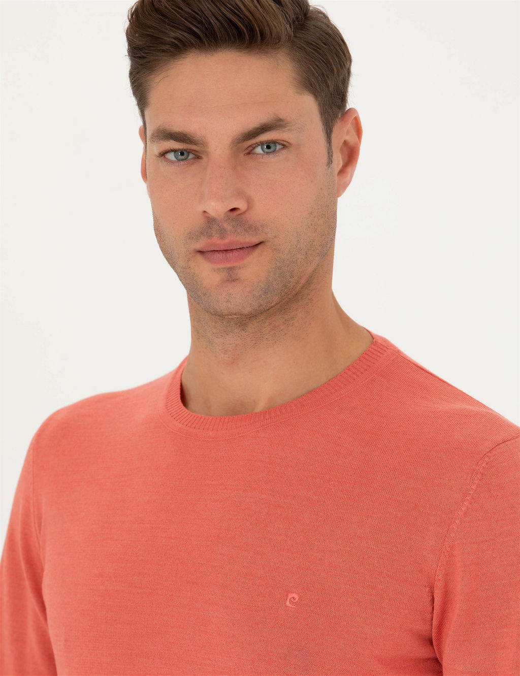 Somon Slim Fit Bisiklet Yaka Y_n Kar___ml_ Basic Triko Kazak - Pierre cardin фото 2