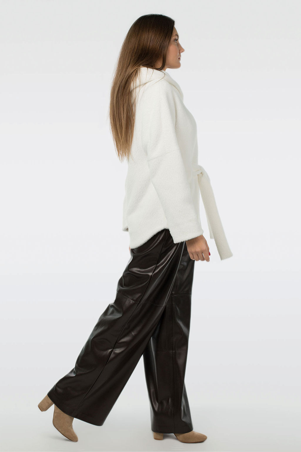 01-10786 Пальто женское демисезонное (пояс)