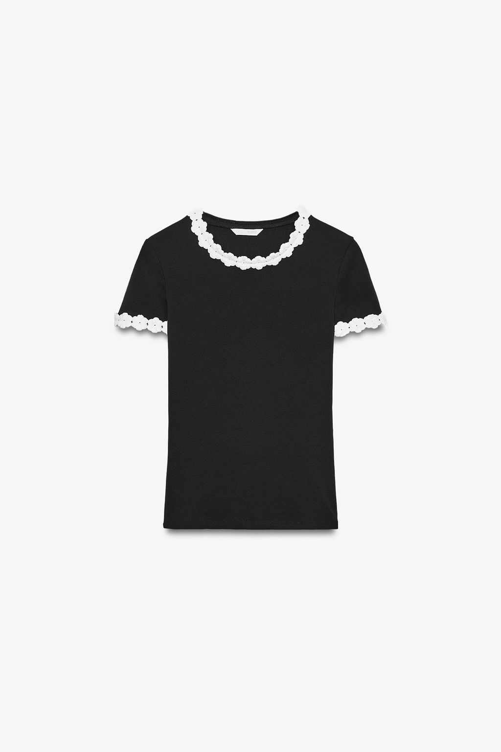 FLOWER DETAIL T-SHIRT - Zara фото 4