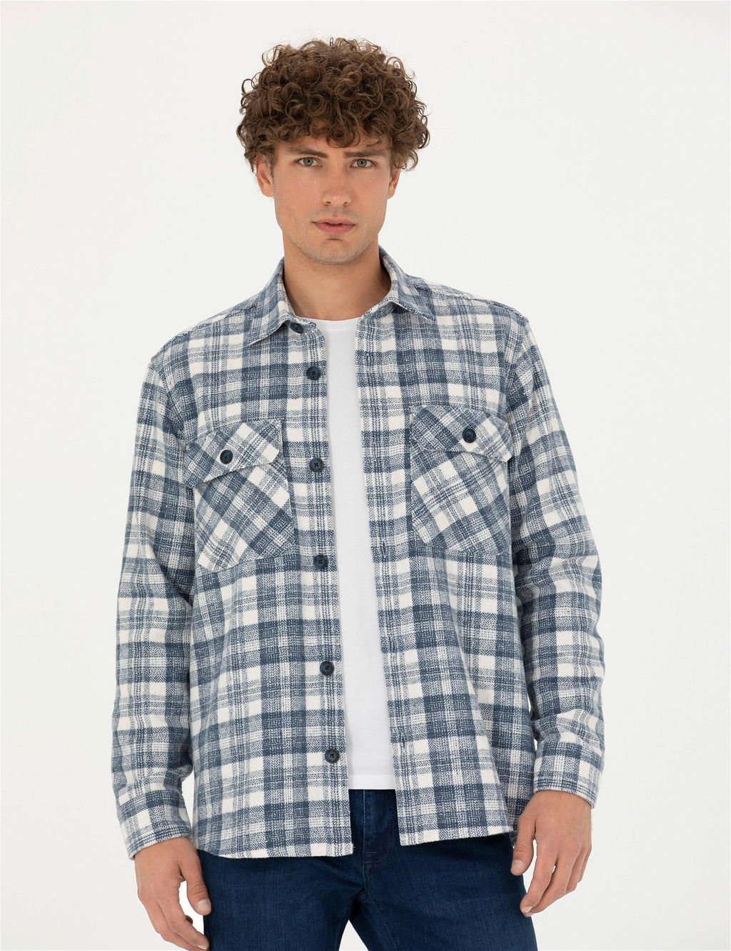 Mavi Oversize Oduncu G_mlek - Pierre cardin фото 3