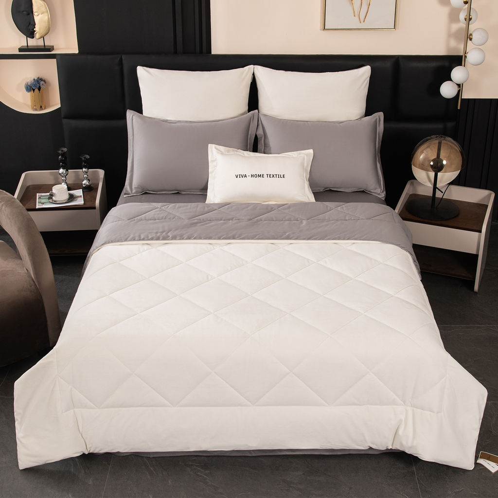 Комплект постельного белья на резинке Сатин Velvet Premium с Одеялом VPR013 180*200*25;160*200*25;140*200*25 Евро наволочка
