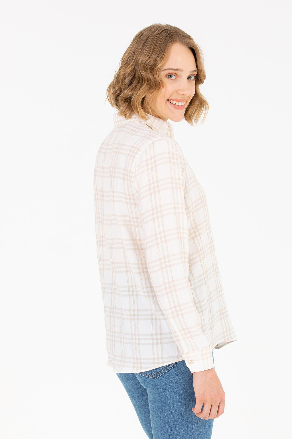 Женская рубашка с длинным рукавом Stone Неожиданная скидка в корзине - U.s. polo assn фото 5