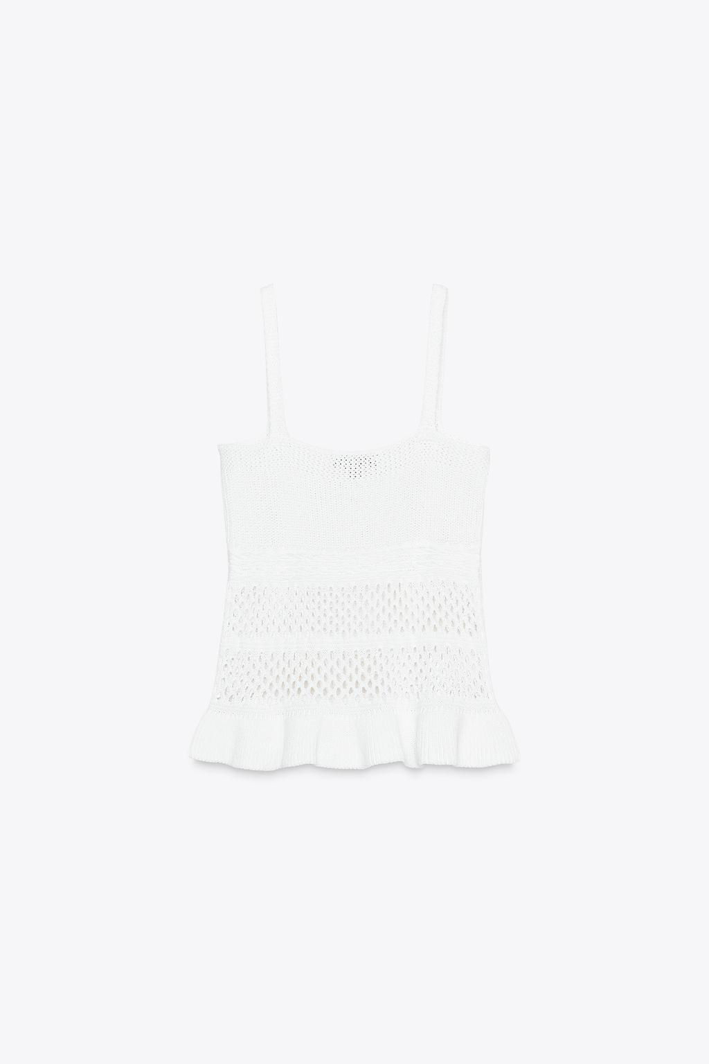 RUFFLED KNIT TOP - Zara фото 5