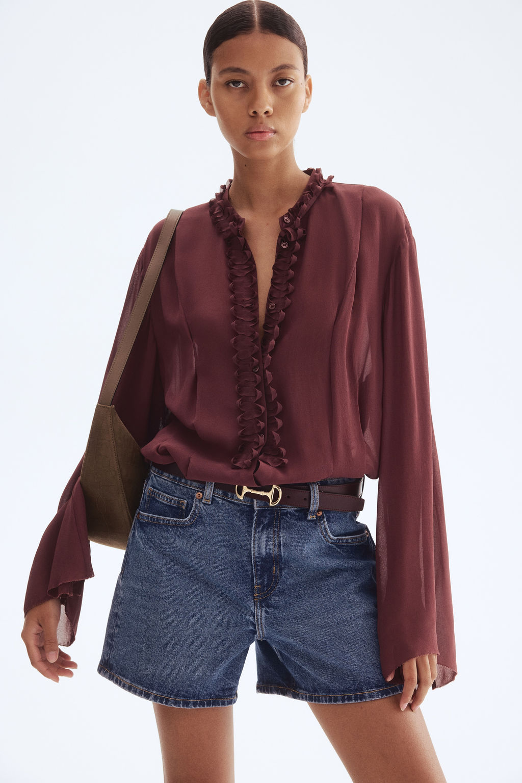 Blusa de crep? - H&m фото 3