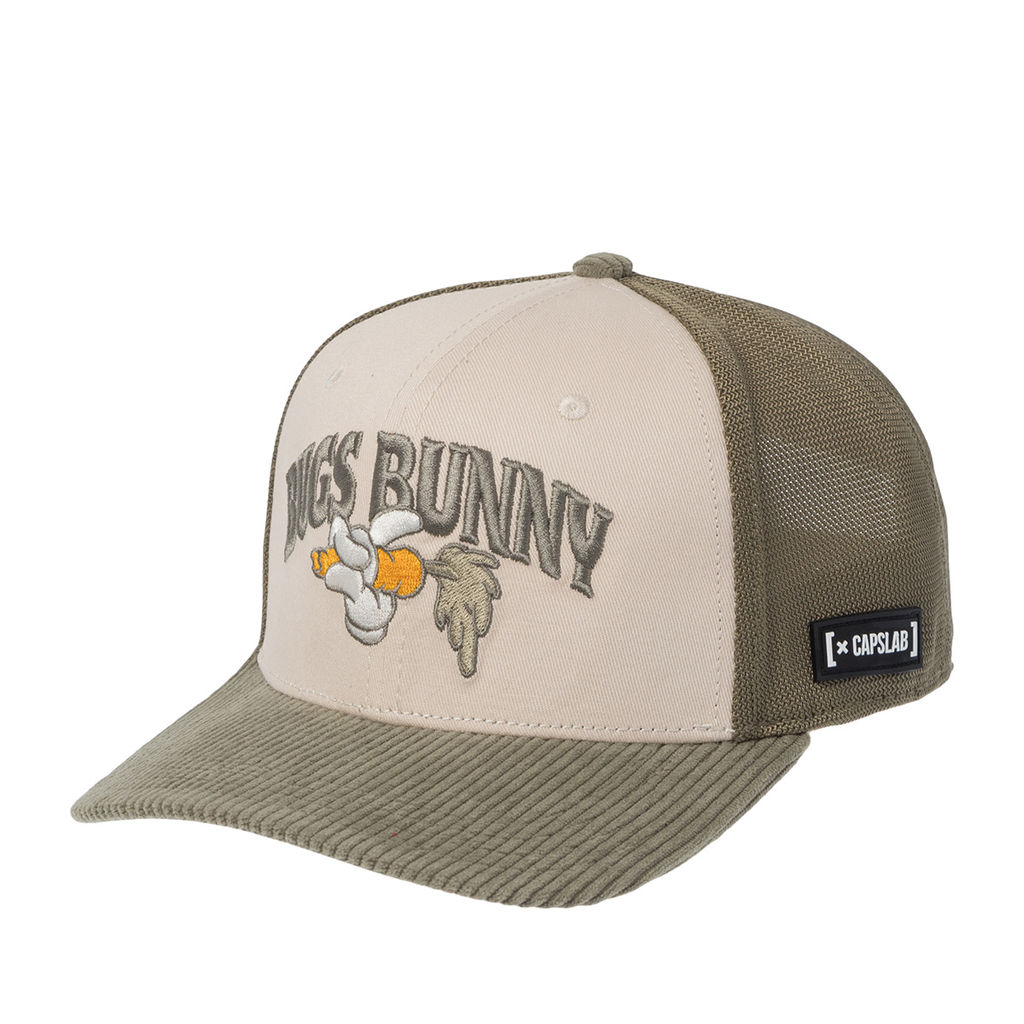 Бейсболка CAPSLAB арт. CL/LOO12/1/PCS/HAN Looney Tunes Bugs Bunny (кремовый / оливковый)