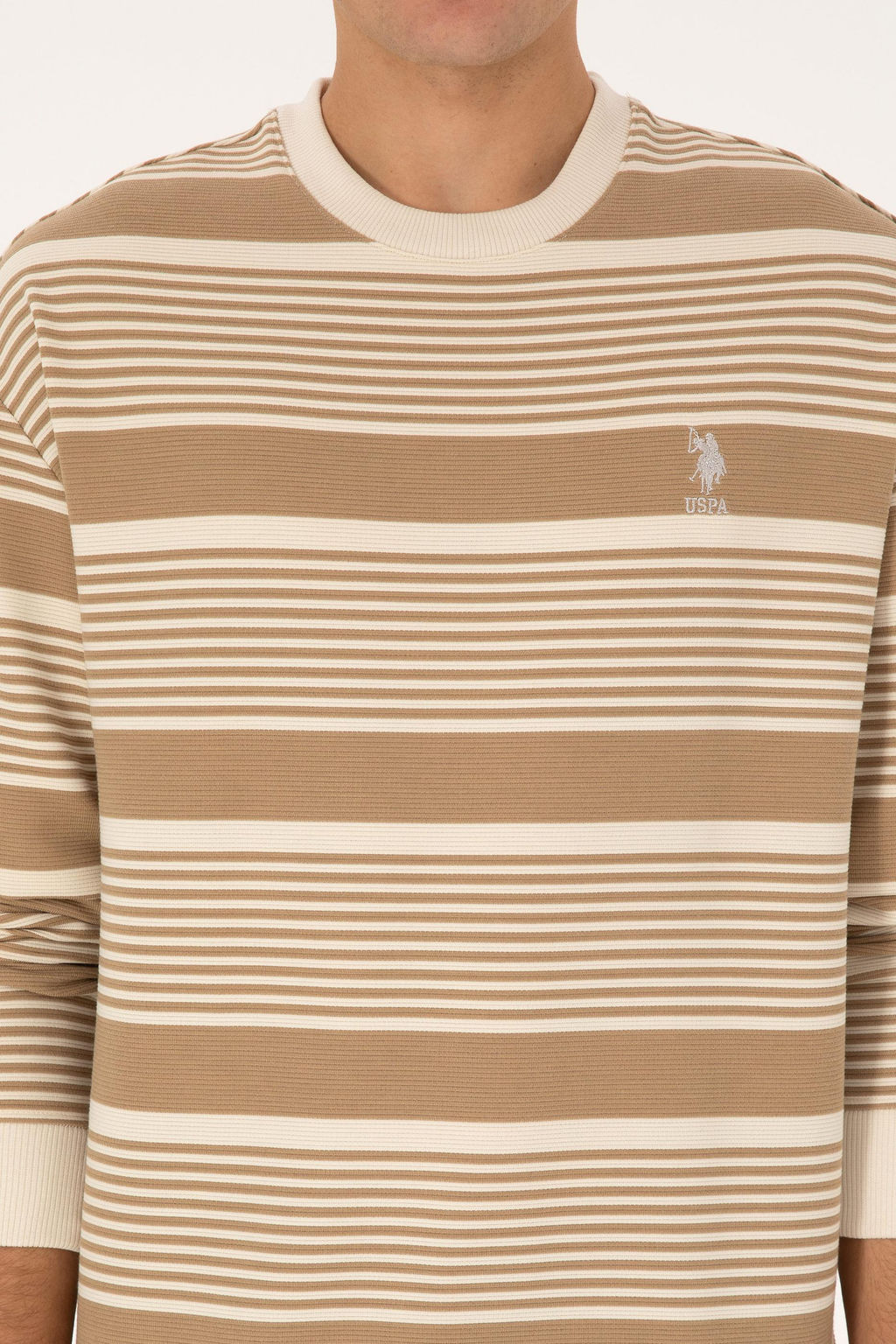 Erkek Krem Sweatshirt - U.s. polo assn фото 6