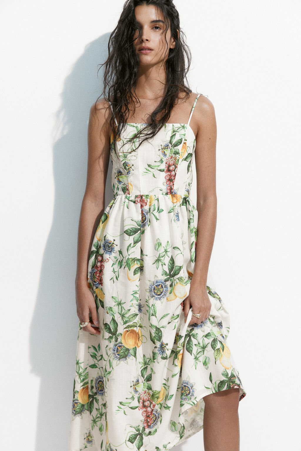 Vestido midi con tirantes finos - H&m фото 6
