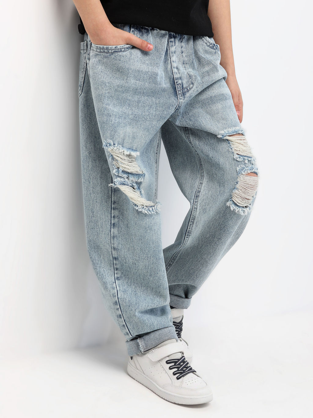 Джинсы-бананы для мальчиков - Синий мир фото 7