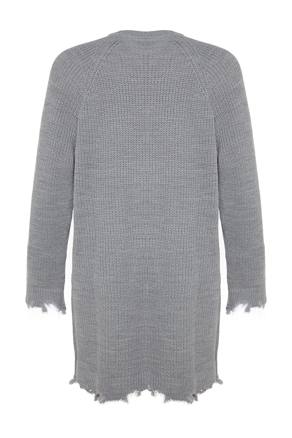 TRENDYOLMILLA Haki Mini Triko Genis Kal?p Ak?tma Detayl? Duz Elbise TWOAW24EL00113 фото 14