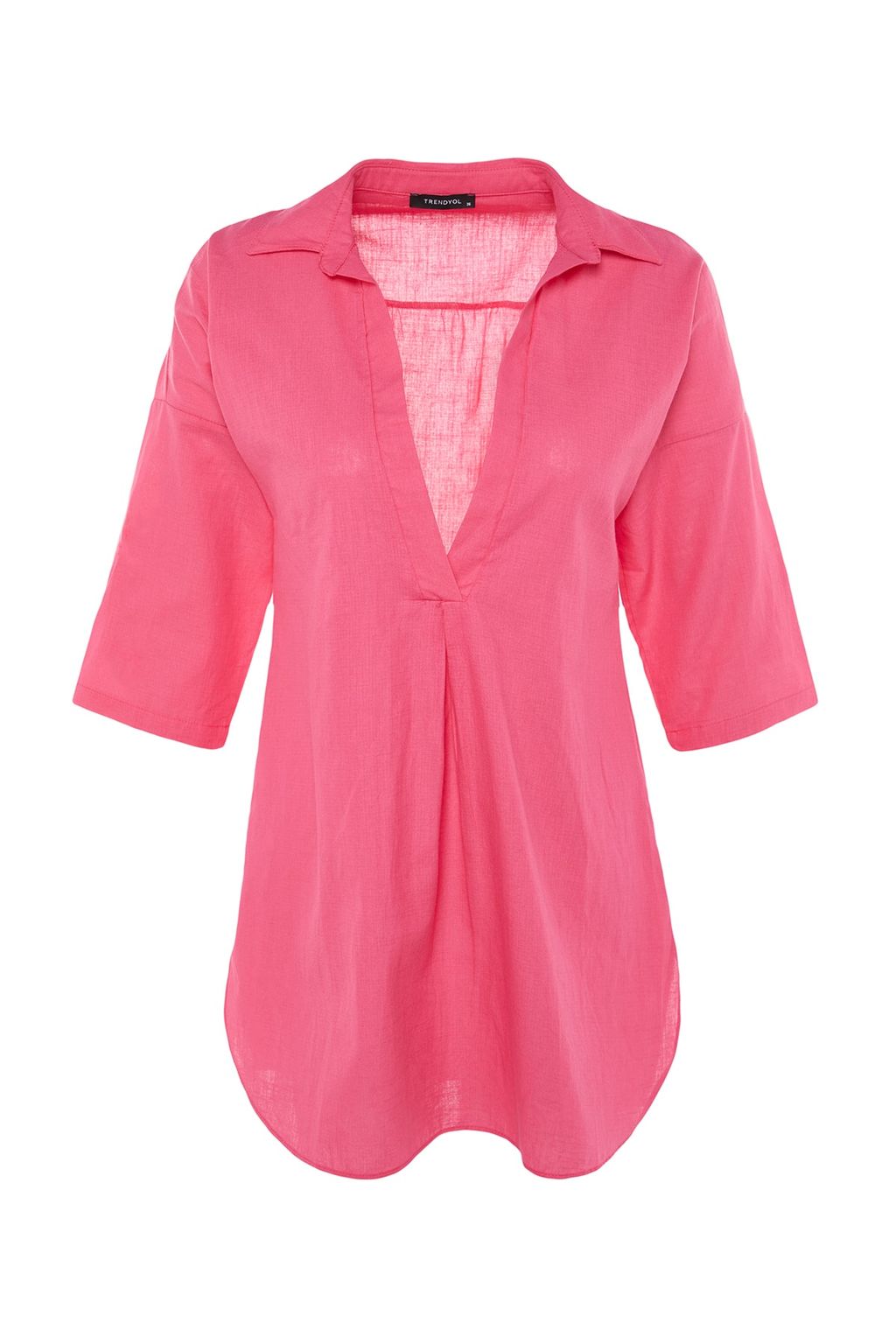 TRENDYOLMILLA Beyaz Dokuma Flaml? Pamuk Mini Plaj Elbisesi TBESS21EL3979 фото 34