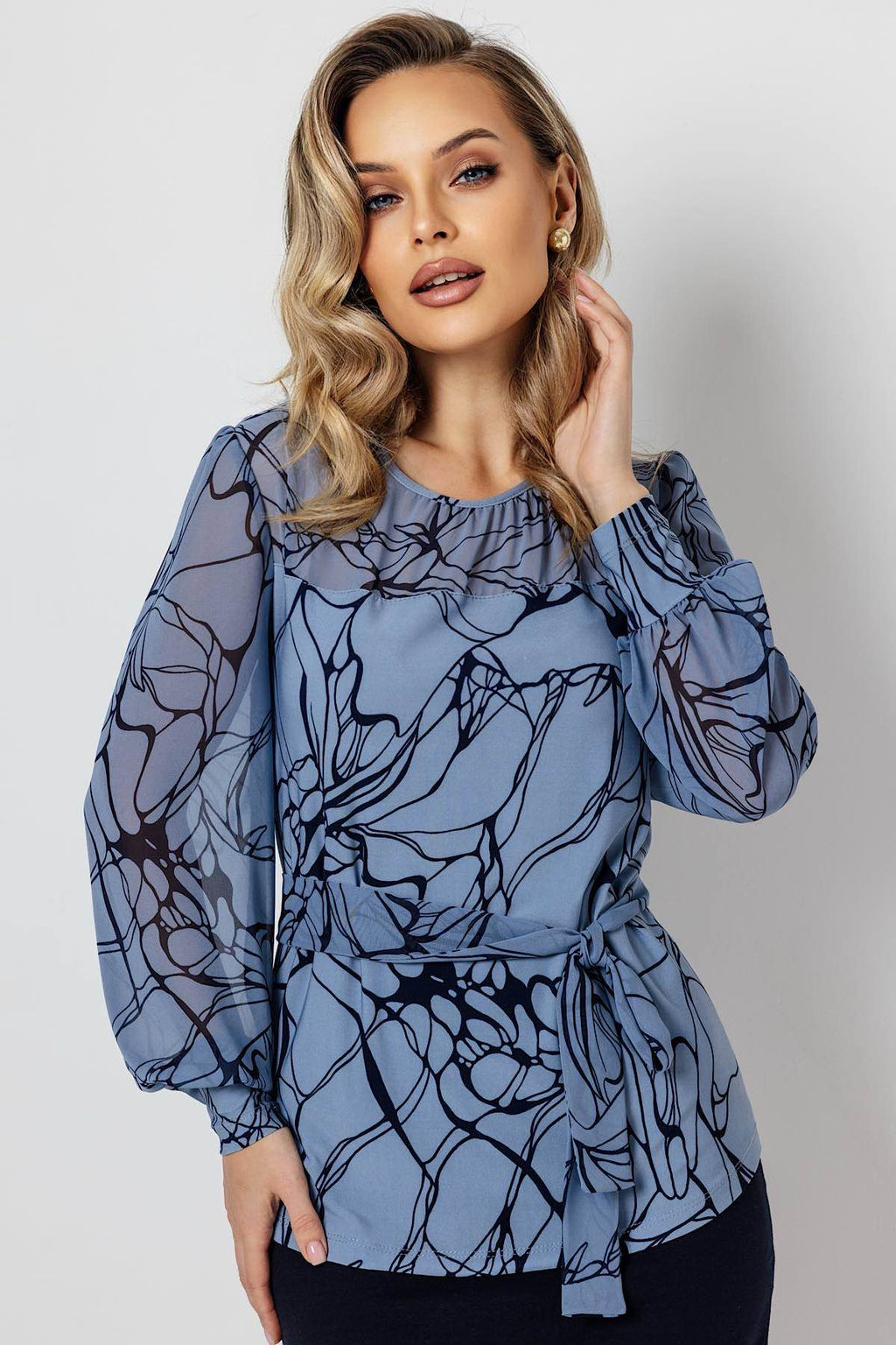 Блузка женская 4021/21/Голубой