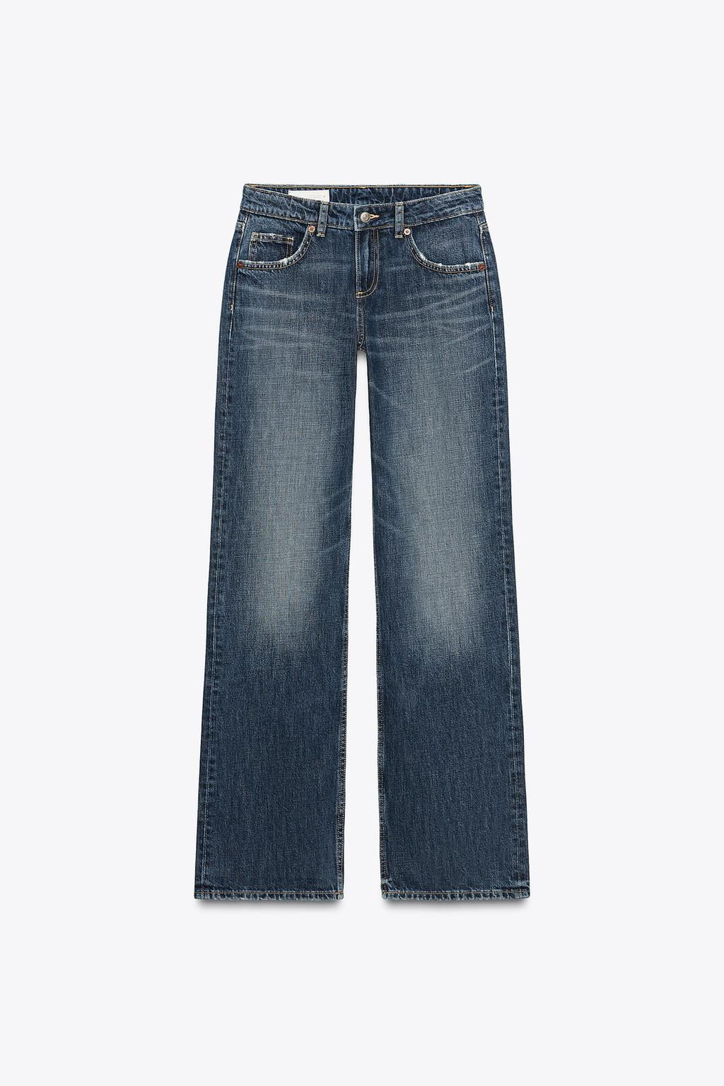 TRF WIDE-LEG LOW-RISE JEANS - Zara фото 7