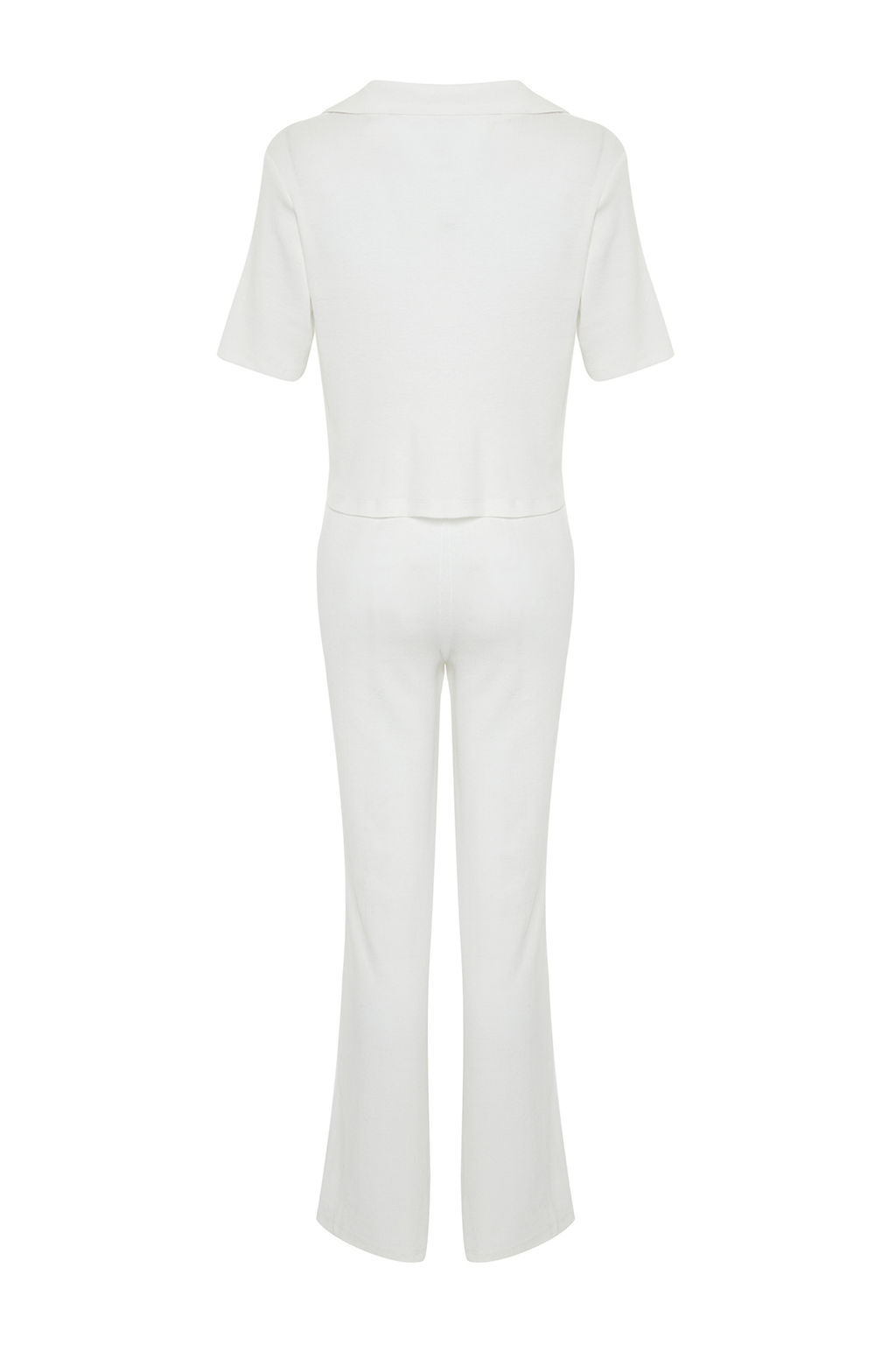 Trendyolmilla Lacivert Ay?c?kl? Fitilli Orme Pijama Tak?m? THMSS21PT0168 фото 8