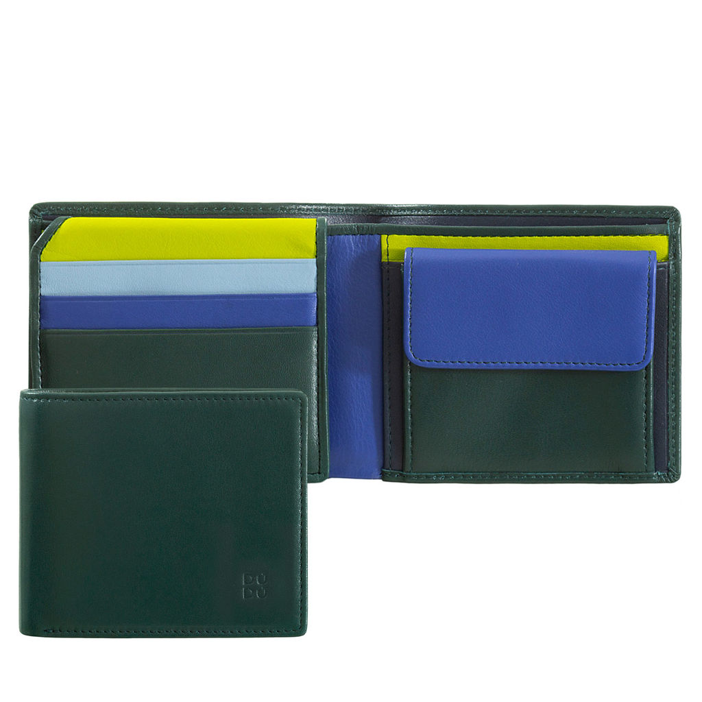 Итальянский мужской кошелек DuDu серии Tullio | зеленый