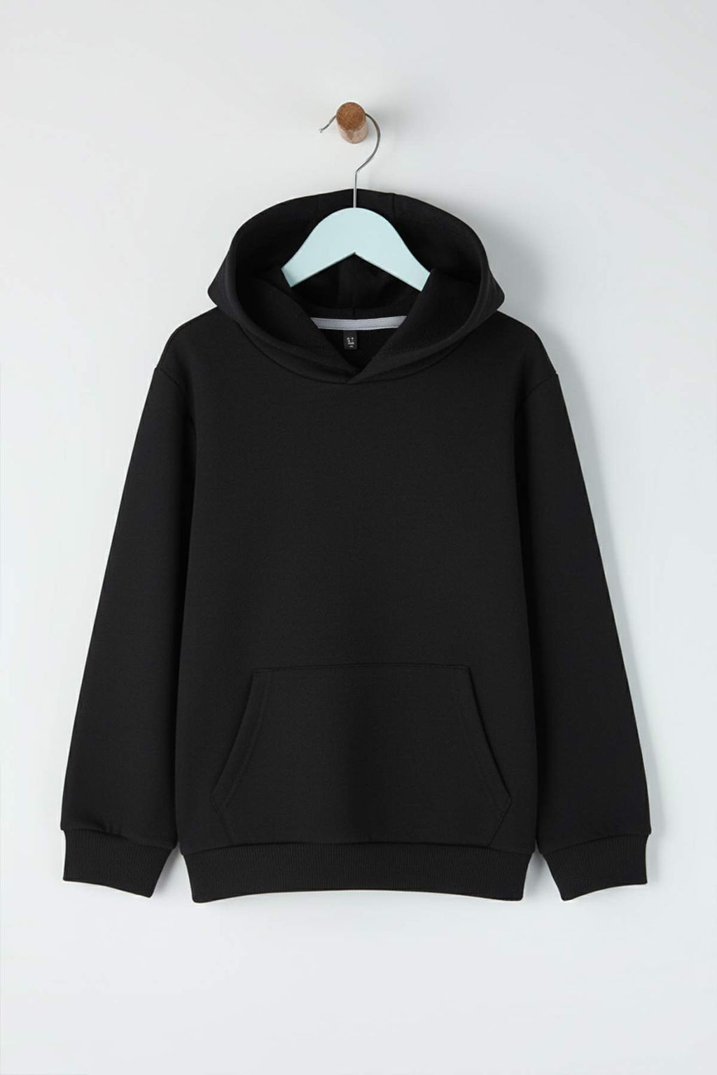 Siyah-Gri 2li Pamuklu Regular Basic Erkek Cocuk Orme Sweatshirt TKDAW26SW00055 - Trendyolmilla фото 3