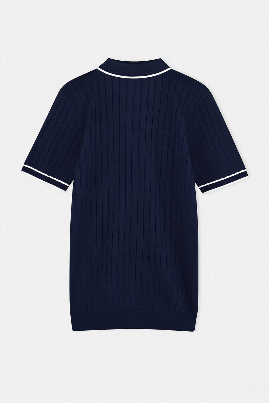 Lacivert Regular Kesim Dokulu Polo Yaka Triko T-shirt TMNSS26PO00040 - Trendyolmilla фото 3