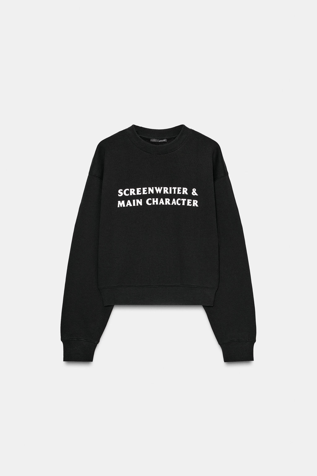 SWEATSHIRT WITH CONTRAST SLOGAN - Zara фото 6