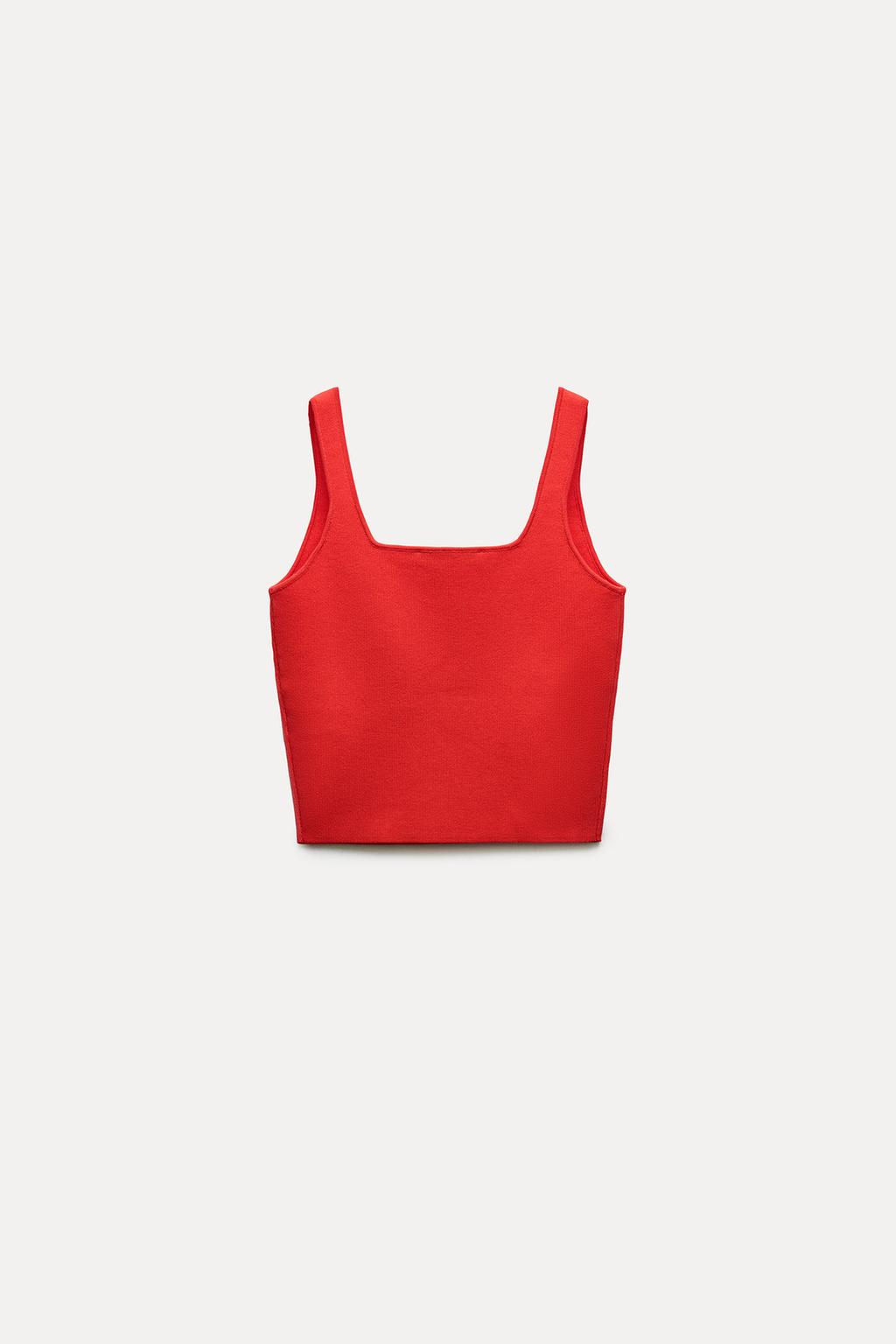 PLAIN KNIT CROP TOP - Zara фото 9