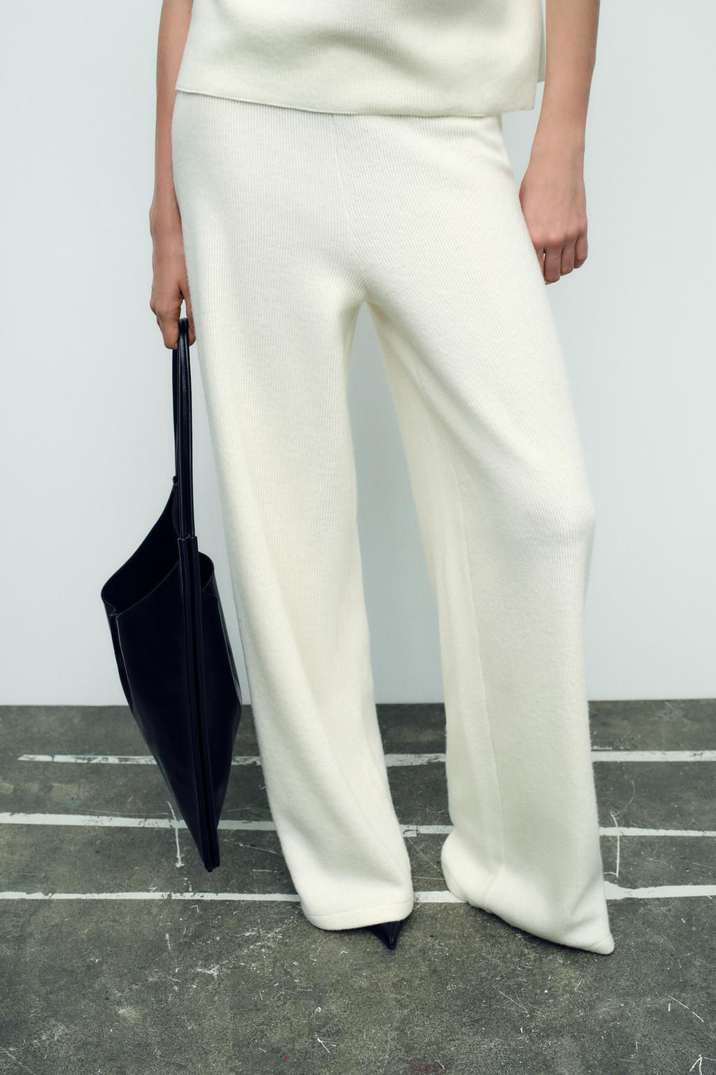 SOFT RIBBED TROUSERS - Zara фото 4