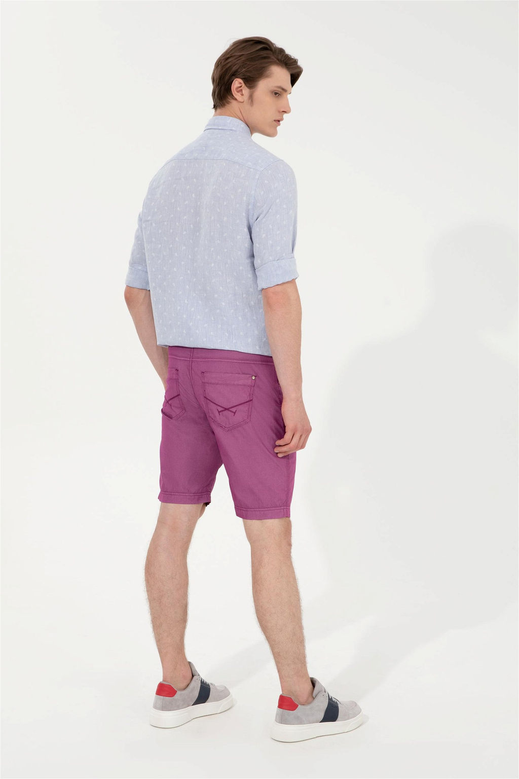 U. S. Polo Assn Мужские фиолетовые тканые шорты - U.s. polo assn фото 11